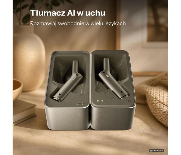 TimeKettle Słuchawki Tłumaczące W4 złote - 1571395 - zdjęcie 5